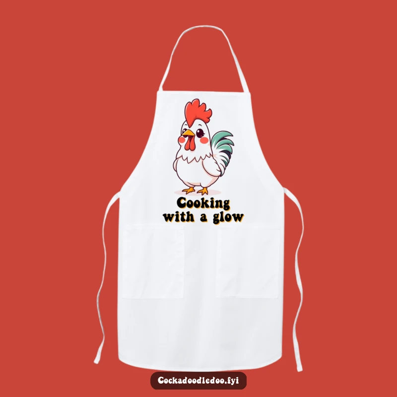 Funny Kawaii Rooster Comb Apron: Cook with Excitement and Style