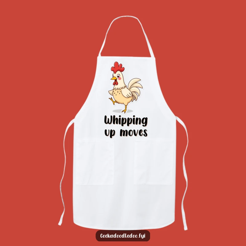 Funny Rooster Jig Apron: Kitchen Cartoon Bird Wear for Messy, Hilarious Funny Gifts