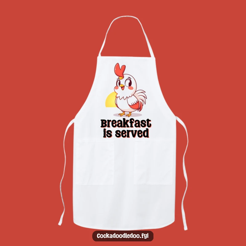 Funny Rooster Sunrise Apron: Chef's Awestruck Fowl Wear, Ideal Cooking Funny Gift