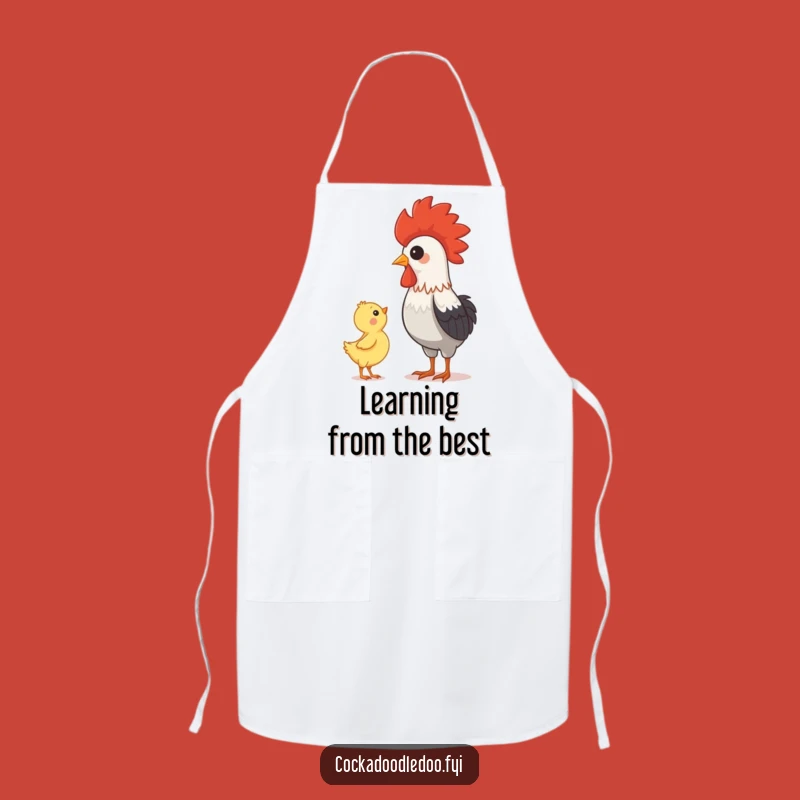 Funny Rooster & Chick Apron: Cook with Heartfelt Style