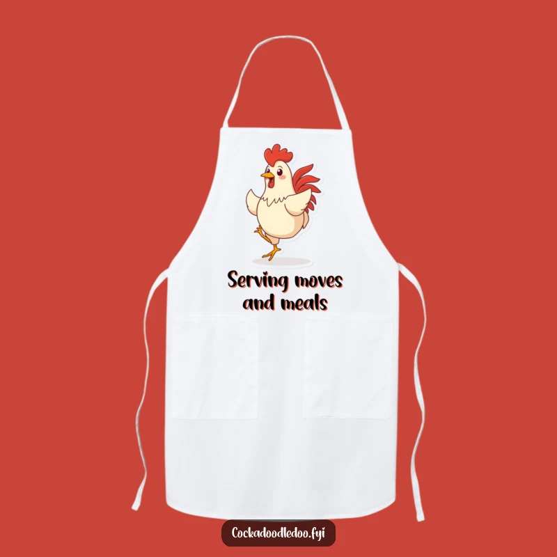 Funny Dancing Rooster Apron: Cook Up Laughs in the Kitchen