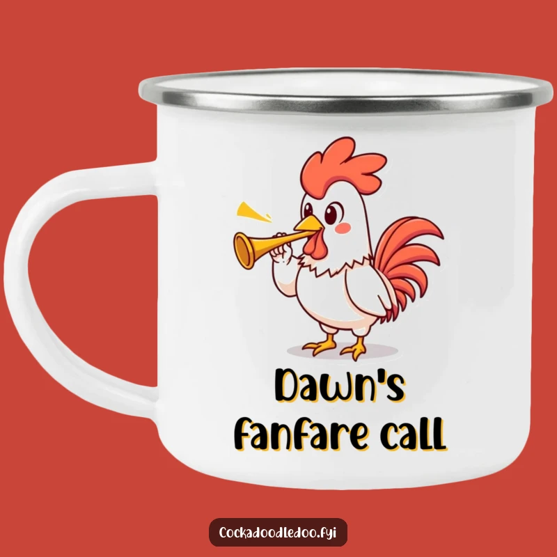 Funny Rooster Camping Mug: Proud Character for Outdoors, Your Best Funny Gift