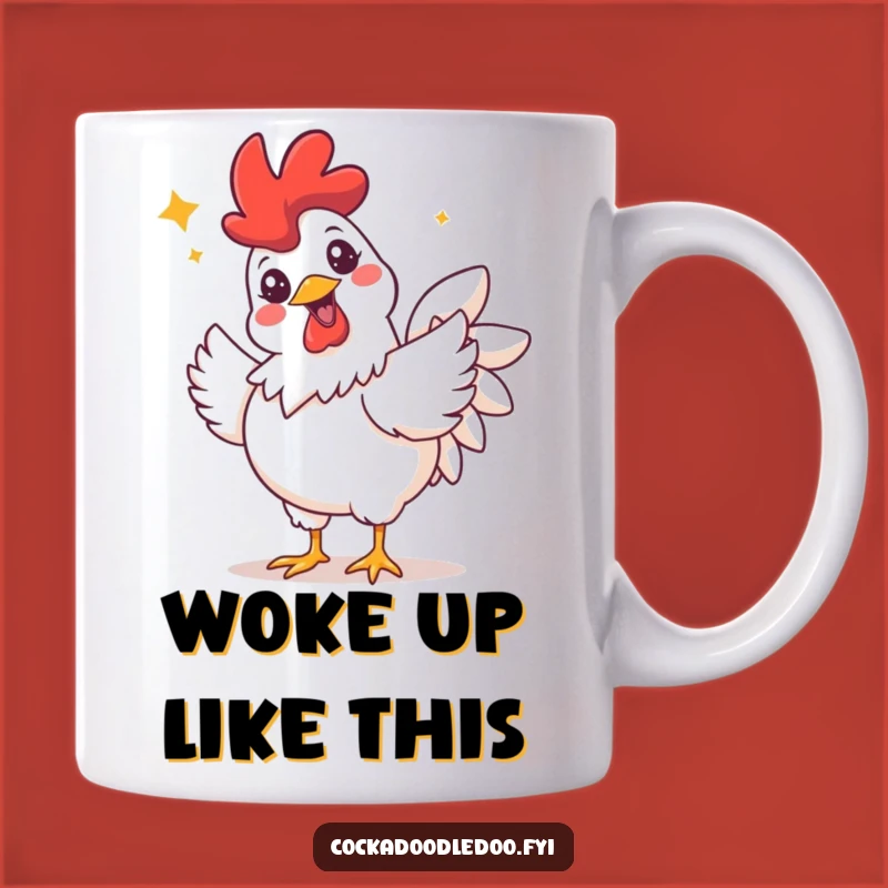 Funny Grinning Rooster Mug: Hilarious Celebration Gift for Joyful Mornings