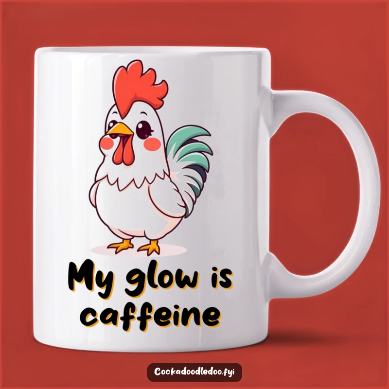 Funny Kawaii Rooster Comb Mug: A Radiant Gift for Excitement Lovers