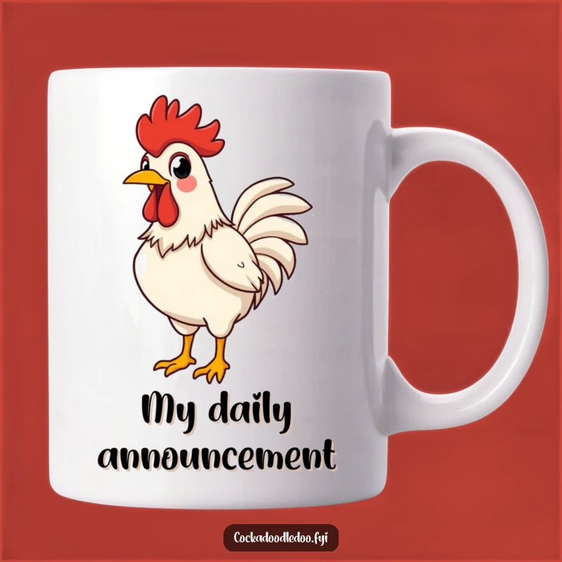 Funny Rooster Crowing Mug: A Proud and Delightful Gift for Morning People
