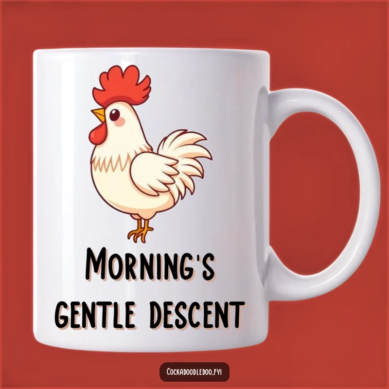 Funny Rooster Feather Mug: Hilarious Gift for Feathered Friends Fanatics
