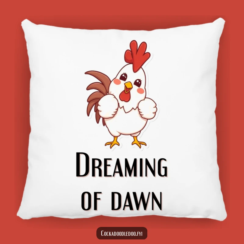 Funny Proud Rooster Pillow: Cozy Confidence and Morning Smiles, Great Gift