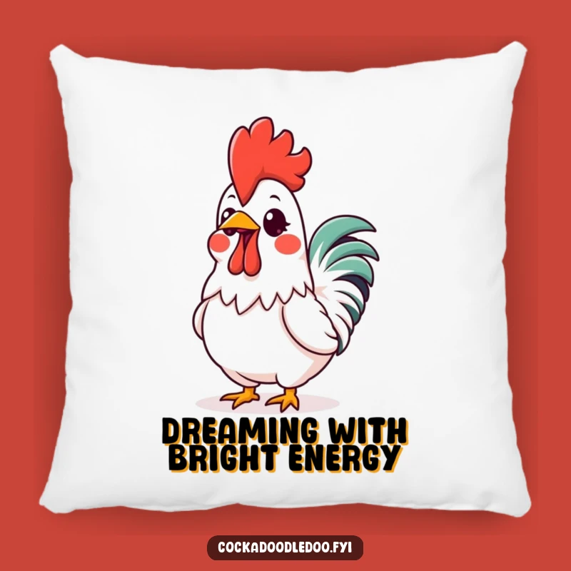Funny Kawaii Rooster Comb Pillow: Cozy Comfort with Glowing Excitement