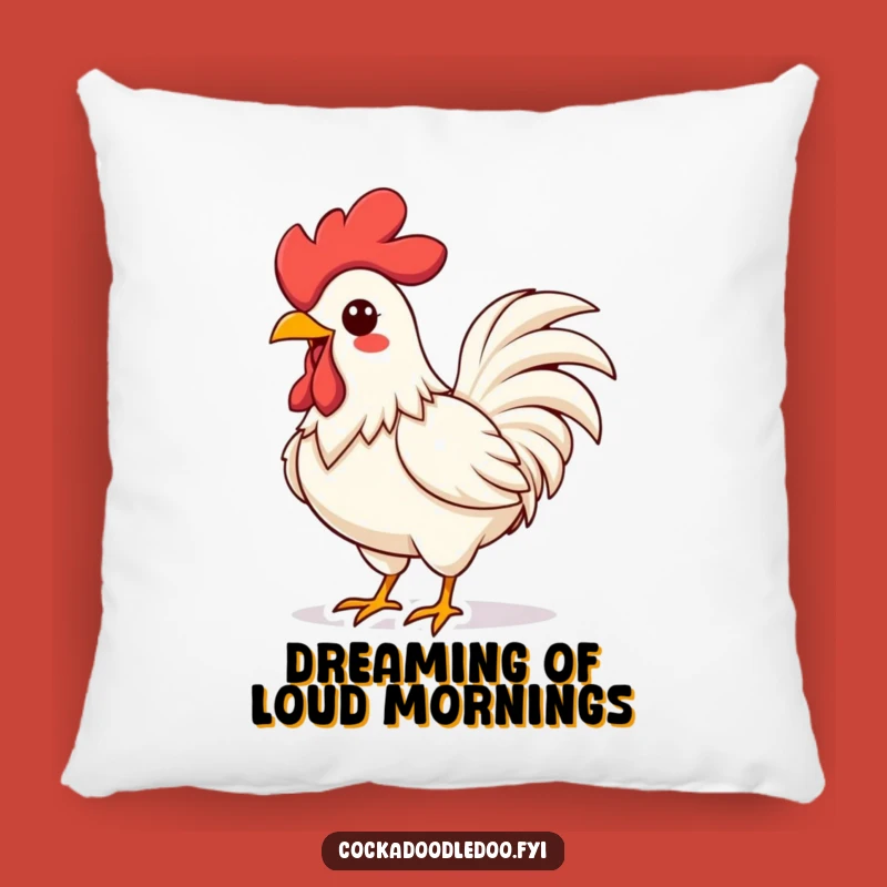 Funny Kawaii Rooster Pillow: Cozy Crowing Design for Vibrant, Humorous Comfort