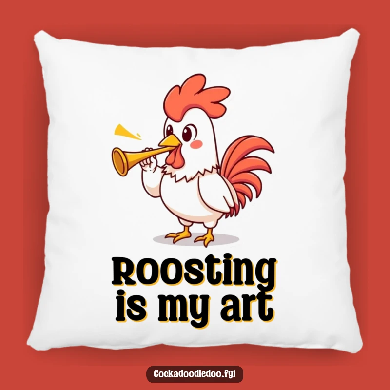 Funny Rooster Pillow: Soft Proud Cushion, Adorable Funny Gift for Comfort