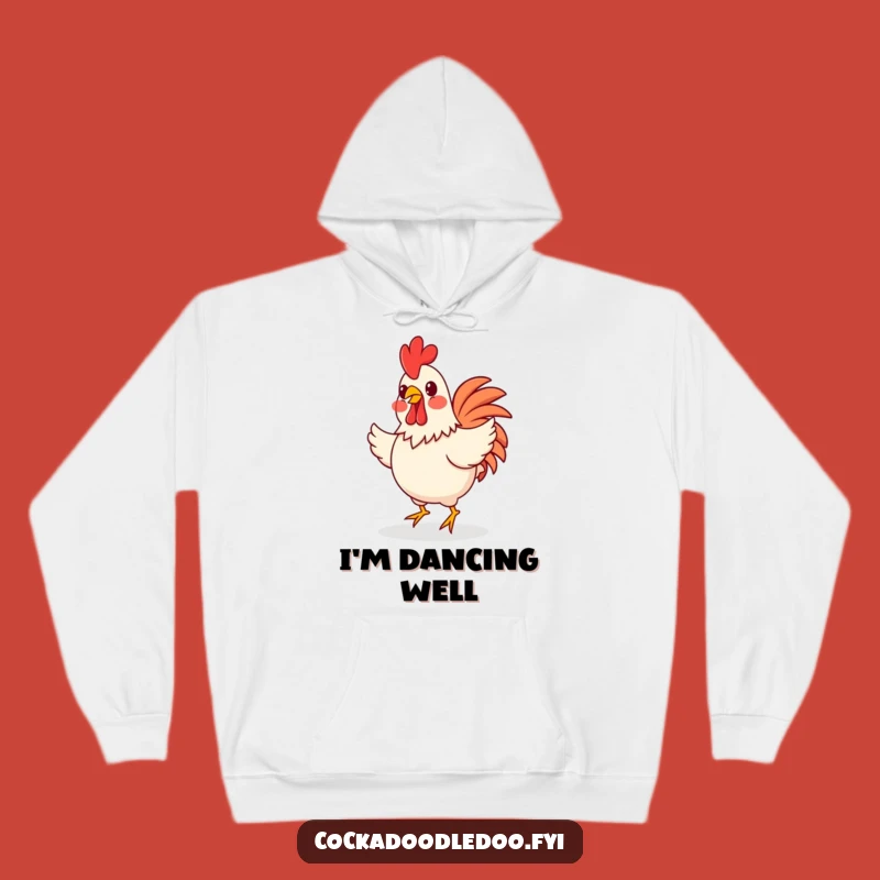 Cozy Funny Happy Rooster Jig Hoodie: Dance Your Way to Comfort!