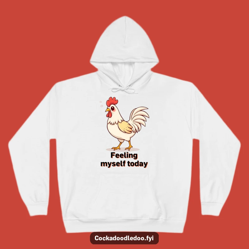 Funny Kawaii Rooster Hoodie, Cozy Up with Confident Cheer!