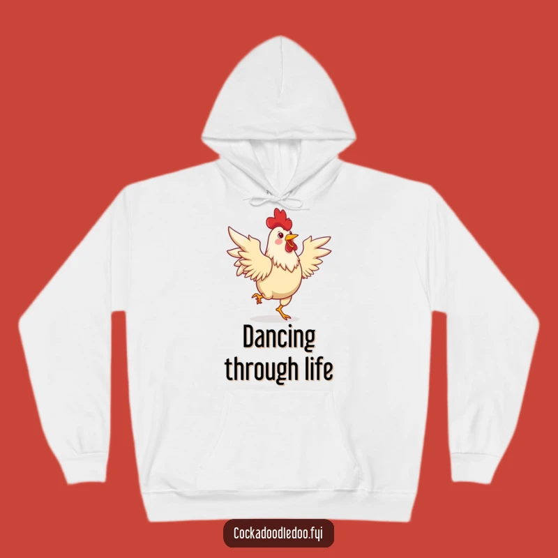 Funny Rooster Dancing Hoodie - Cozy and Lively Comfort Gift