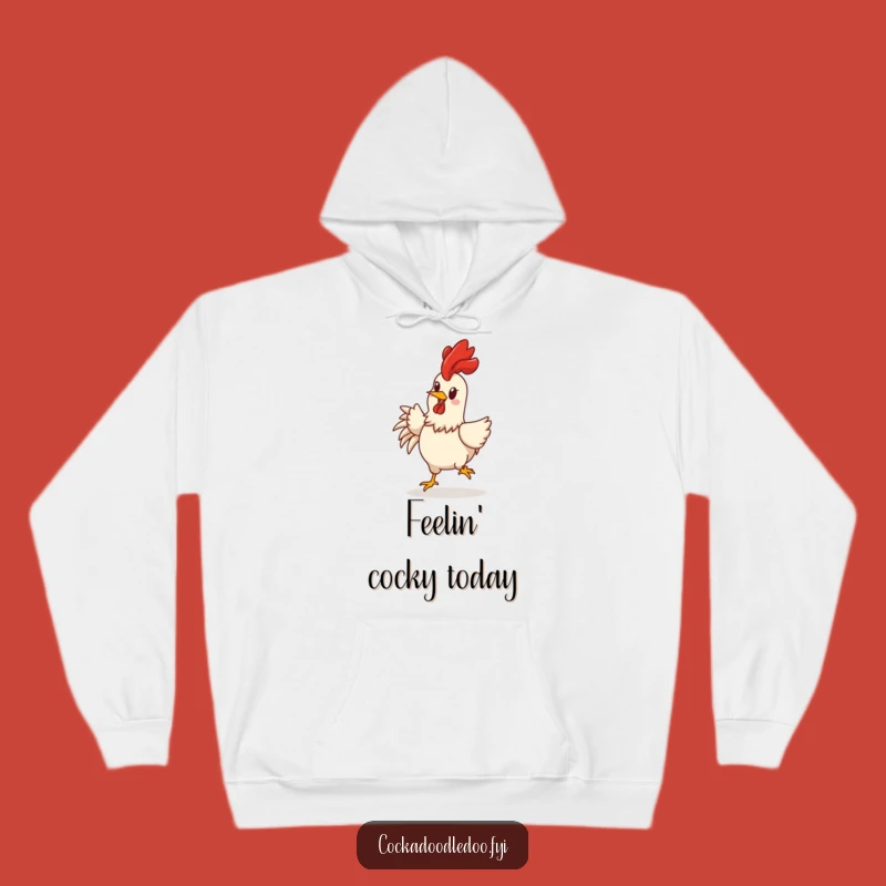 Funny Rooster Hoodie: Cozy Cheerful Character, The Perfect Warm Funny Gift