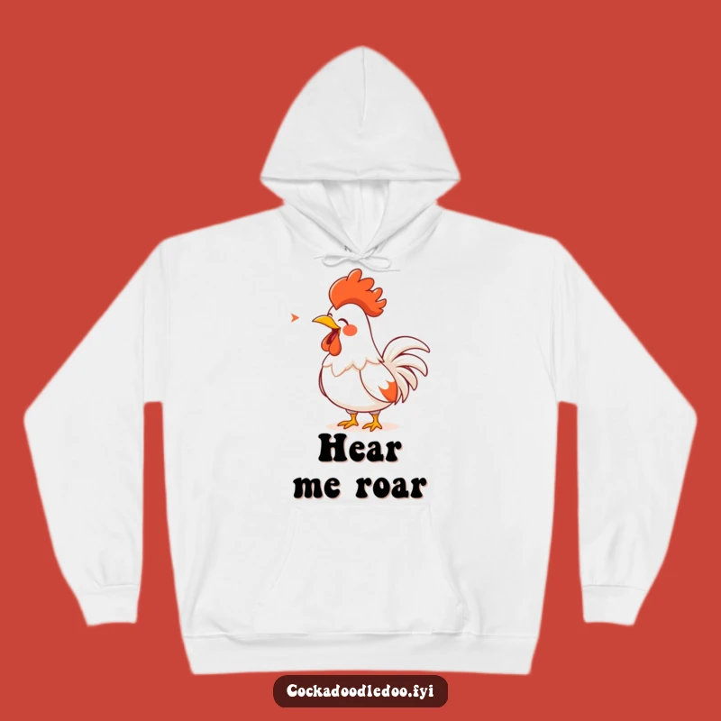 Funny Rooster Song Hoodie: Warm Performance, Cozy Funny Gift