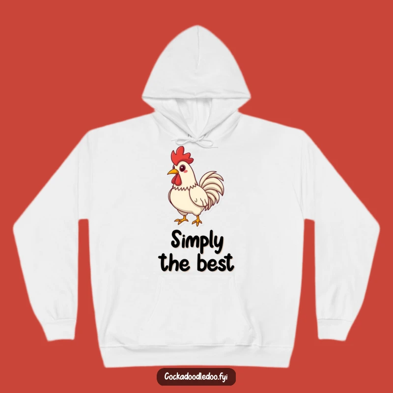 Funny Proud Rooster Hoodie: Cozy Puffed Chest Style, Perfect Humorous Gift