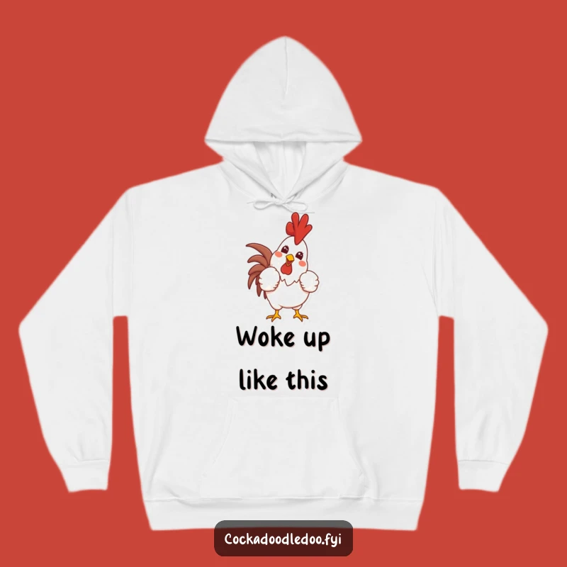 Funny Proud Rooster Hoodie: Cozy Confidence and Morning Crow, Great Gift