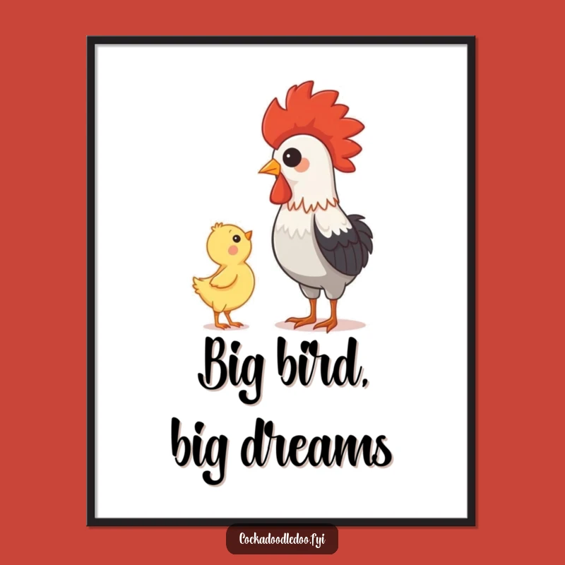 Free Printable Rooster Wall Art: Funny Downloadable Decor of Admiration and Awe