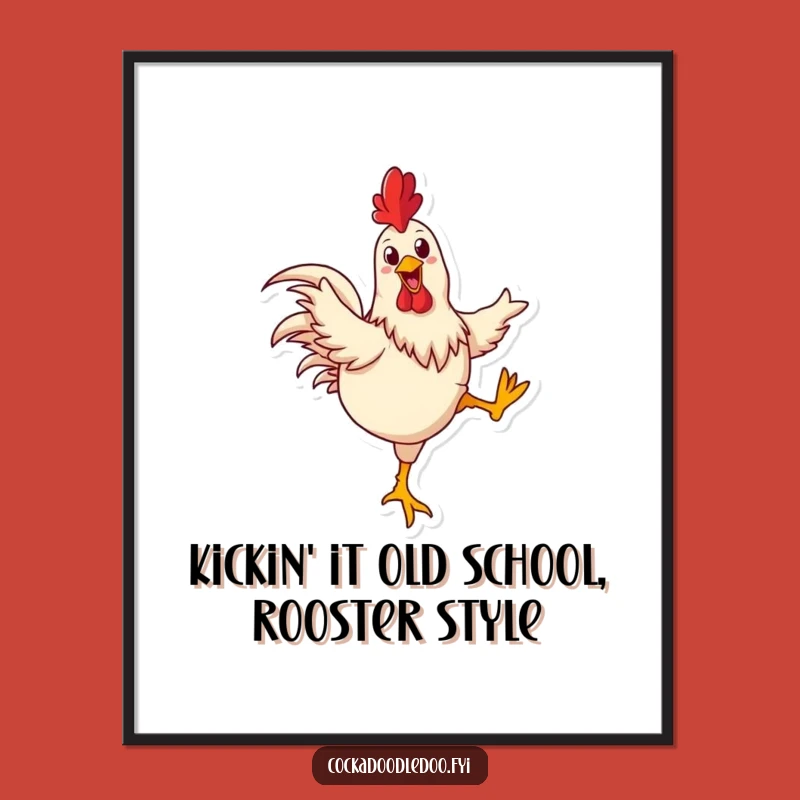 Free Printable Rooster Art: Barnyard Boogie! Whimsical Downloadable Wall Art for a Lively Space!