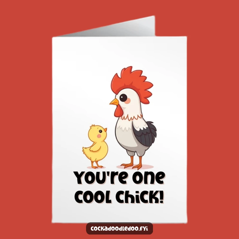 Free Printable Rooster Birthday Card: Funny Downloadable Gift of Admiration and Cheer