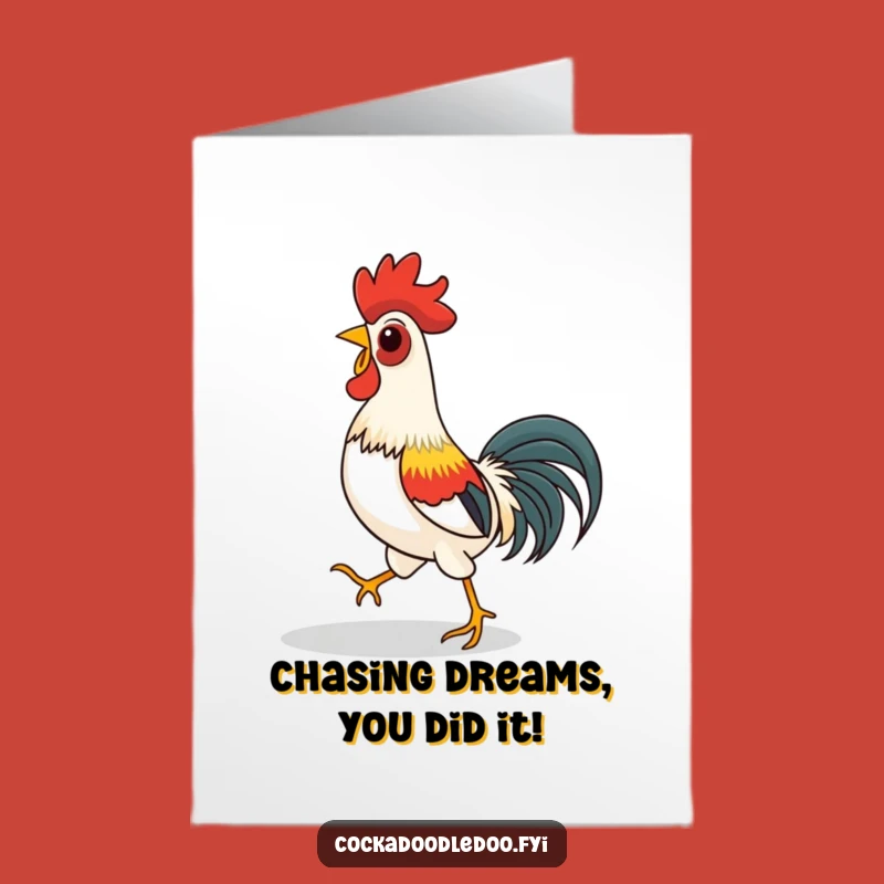Free Printable Congrats Card: Silly Rooster, Fun Downloadable Gift for Celebrating!