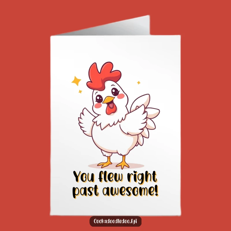 Free Printable Rooster Congrats Card - Jubilant Flutter Downloadable Gift