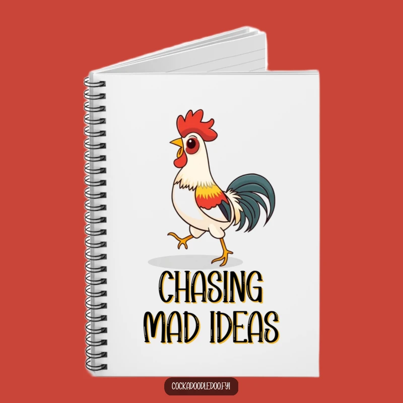 Funny Rooster Shadow Chase Notebook - Playful Journal for Silly Ideas