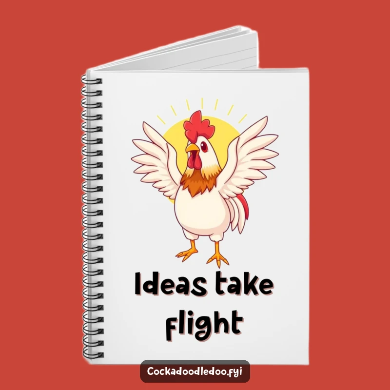 Funny Basking Rooster Notebook: Jot Down Thoughts in Sunny Style