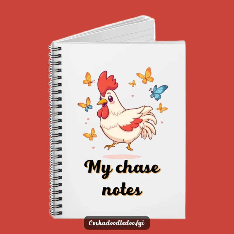 Funny Kawaii Rooster Notebook - Jot Down Playful Ideas