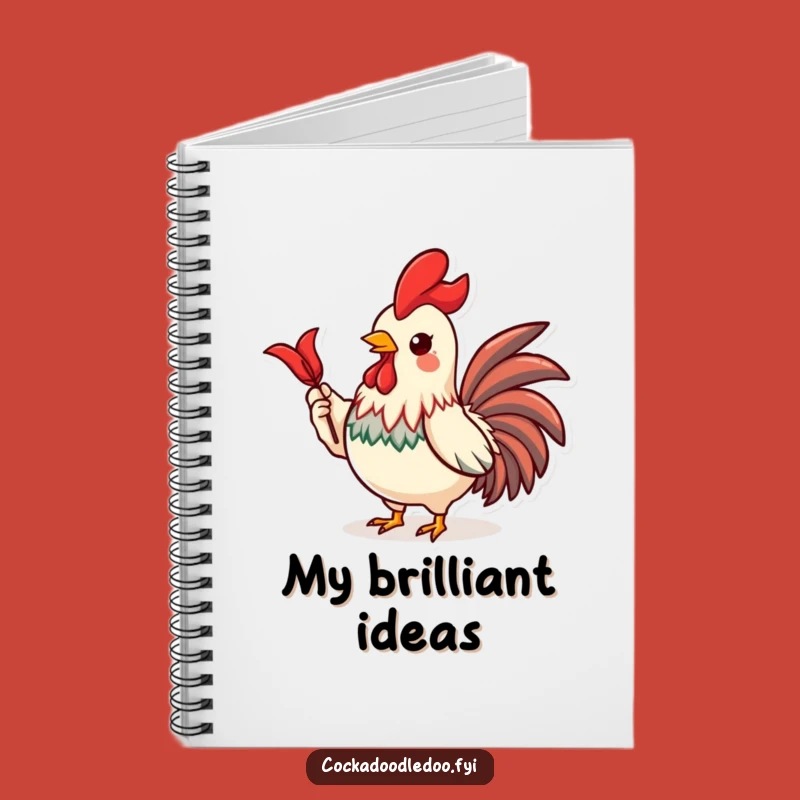 Funny Kawaii Rooster Notebook - Jot Down Proud Thoughts