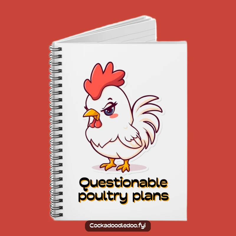 Funny Mischievous Rooster Notebook: Jot Down Pranks, Playful Journal