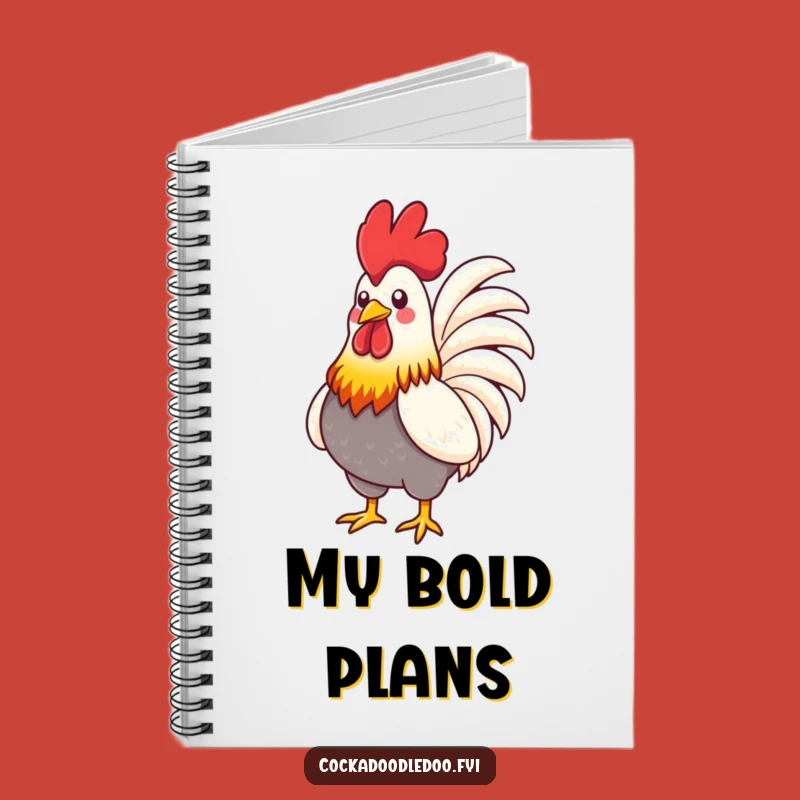 Funny Rooster Chest Notebook: Confident Ideas, Perfect Funny Gift Journal