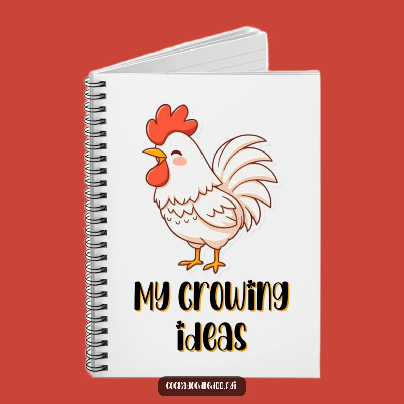 Funny Rooster Laugh Notebook: Birdy Journal for Spirited Ideas