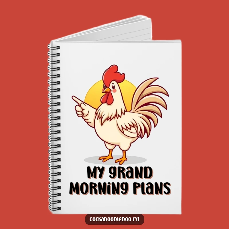 Funny Rooster Notebook: Cheerful Cartoon Journal for Bright Ideas