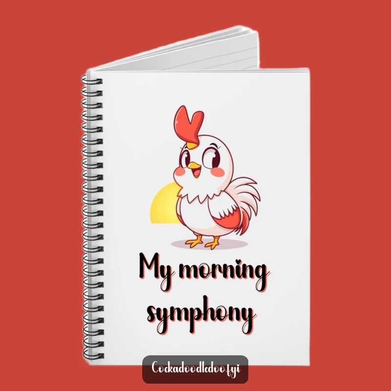 Funny Rooster Sunrise Notebook: Journal Awestruck Fowl Thoughts, Great Funny Gift