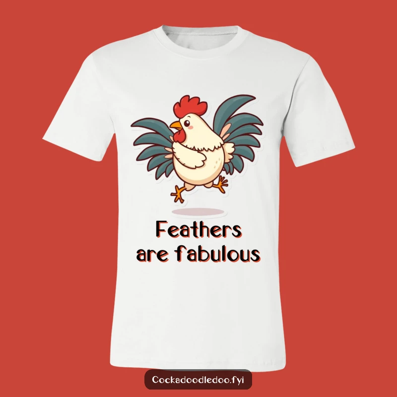 Funny Rooster Hop T-Shirt - Silly Character Tee, Energetic Fun, Great Gift Idea