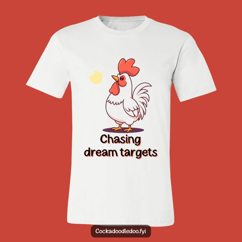 Funny Determined Rooster Moon T-Shirt - Conquer Your Day Hilariously