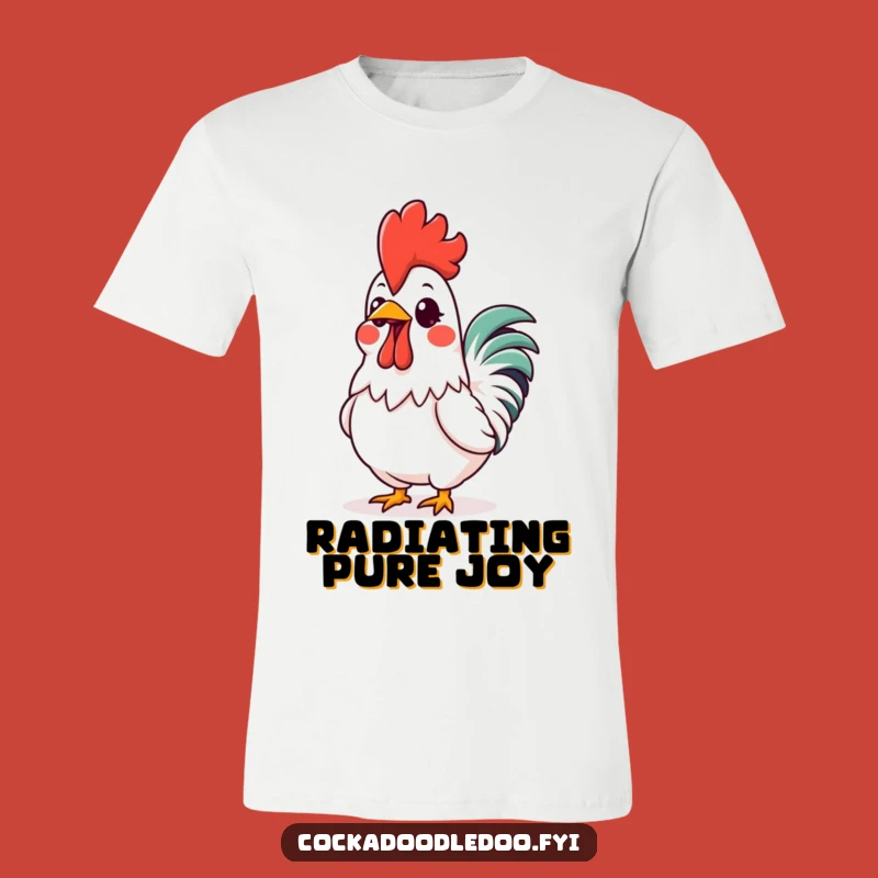 Funny Kawaii Rooster Comb T-Shirt: Wear Your Excitement Hilariously