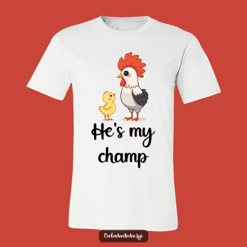 Funny Rooster & Chick T-Shirt: Wear Your Proud Mentor Pride!