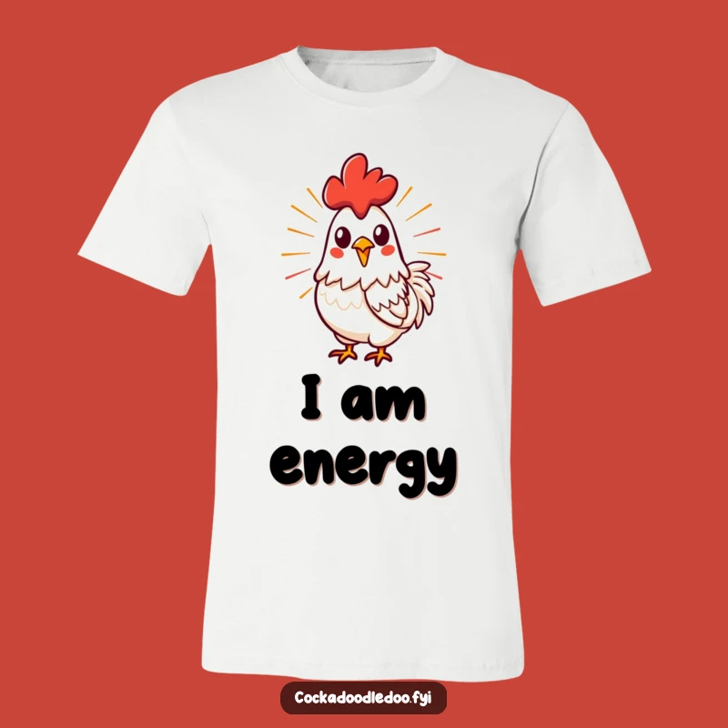 Funny Energetic Rooster T-Shirt: Roar with Style and Power!