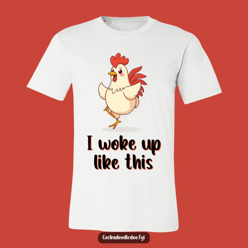 Funny Dancing Rooster T-Shirt: Hilarious Farm Animal Tee for Joyful People