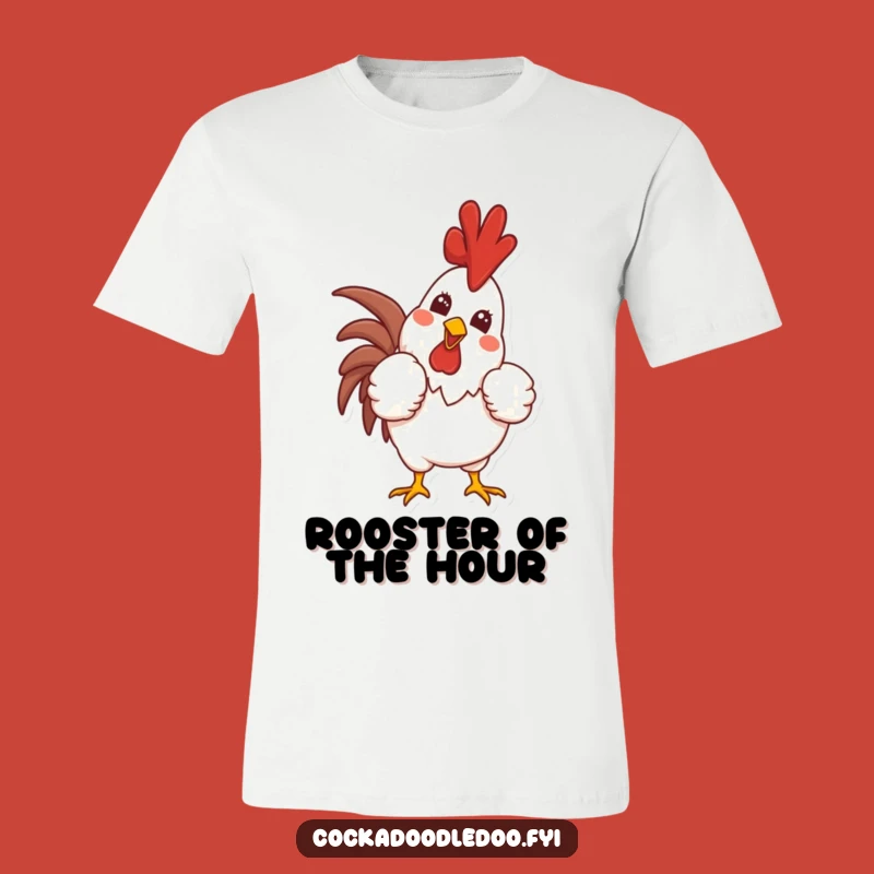Funny Proud Rooster T-Shirt: Confident Crowing Character Tee, Amazing Gift