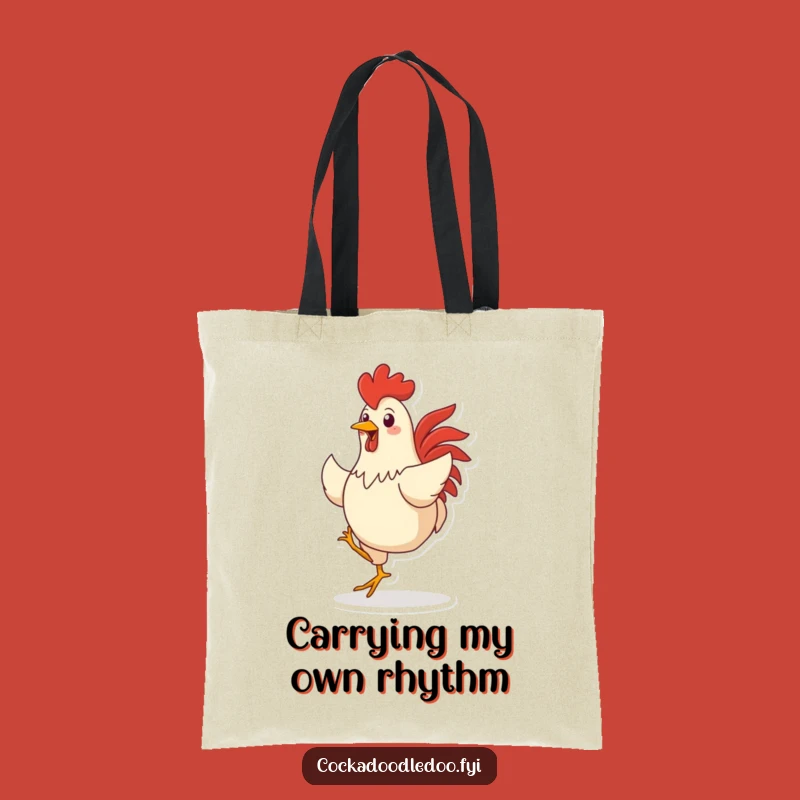 Funny Dancing Rooster Tote Bag: Carry Your Laughs in Style