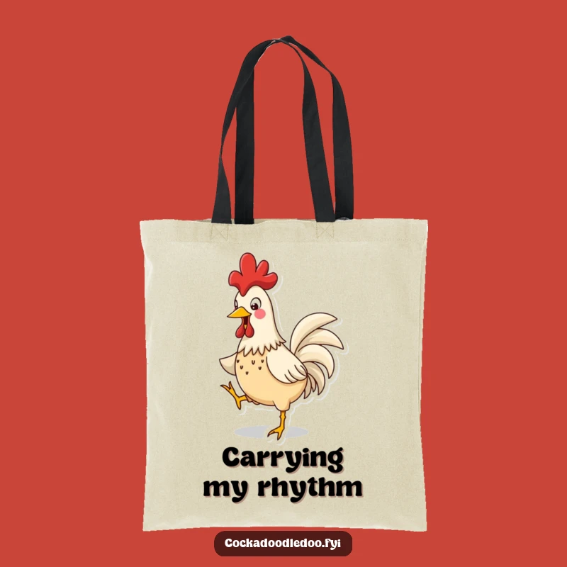 Funny Rooster Jig Tote Bag: Durable Cartoon Bird Bag for Stylish, Hilarious Funny Gifts