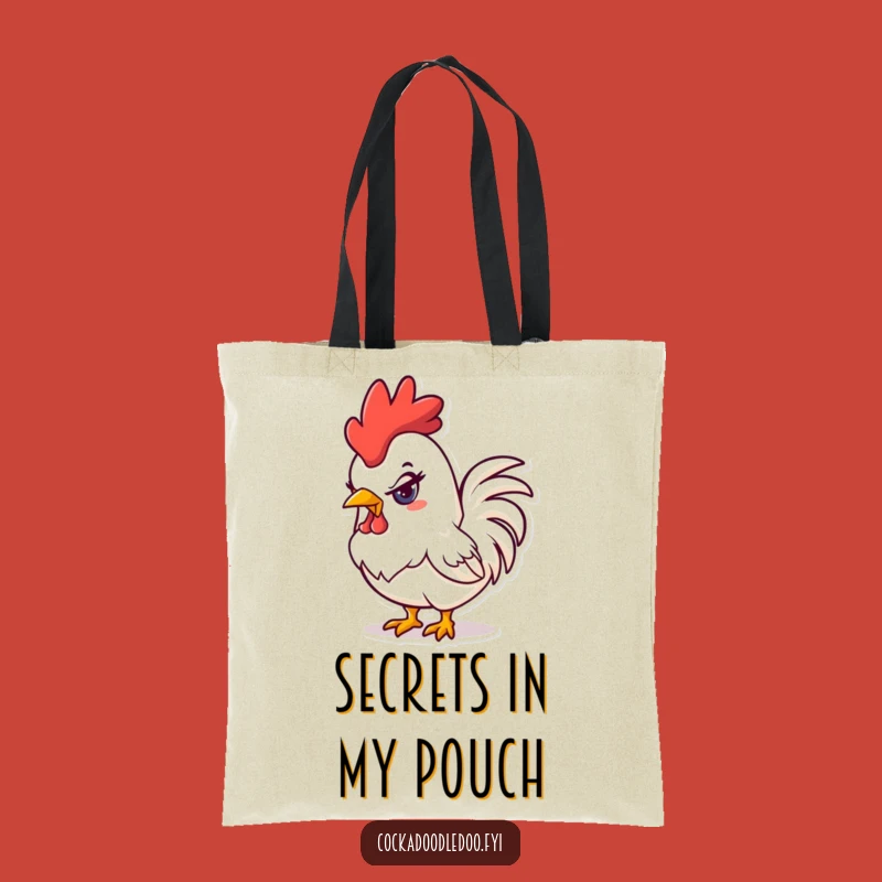 Funny Mischievous Rooster Tote Bag: Carry Your Pranks in Style, Practical Humor