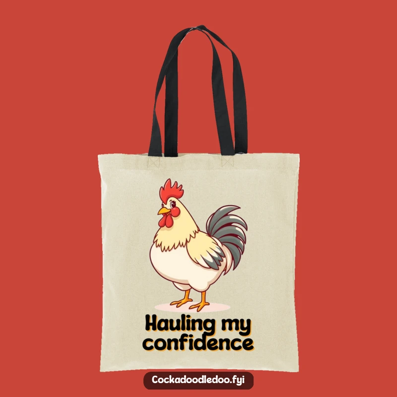Funny Rooster Strut Tote Bag: Carry Your Confidence, Stylish Funny Gift
